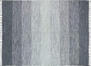 chesapeake cotton ombre blue area rug large (5'x7')