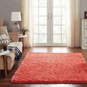 Chesapeake Microfiber Coral Shag Area Rug (5'x7')