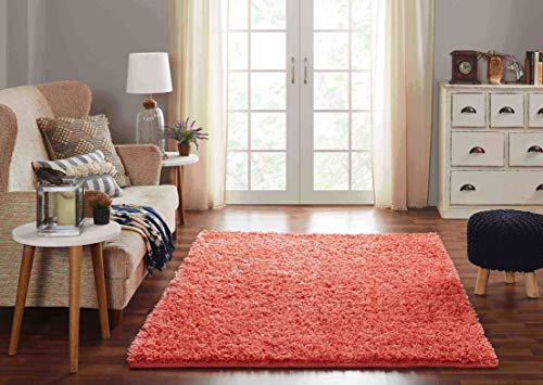 Chesapeake Microfiber Coral Shag Area Rug (5'x7')