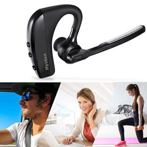 Hyvtom (New Version) Bluetooth Headset,Wireless Business Headphone,in-Ear Earbud with Mic,Compatible with iPhone Android Cell Phones, Hands Free Noise Cancelling Earphone for Driving,Running