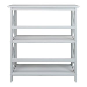 Casual Home 3-Shelf Montego Bookcase, White