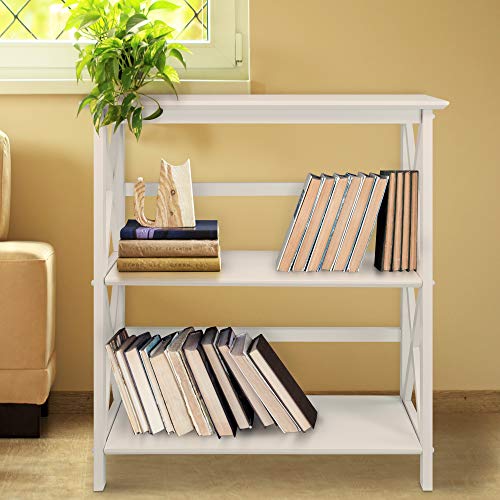 Casual Home 3-Shelf Montego Bookcase, White