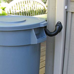 EarthMinded Rain Barrel Diverter Kit - Rain Diverter for 3 x 4 Inch Downspouts, Includes Spigot and Downspout Diverter - Convert Containers into Rain Barrels - Easy to Install