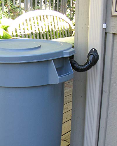 EarthMinded Rain Barrel Diverter Kit - Rain Diverter for 3 x 4 Inch Downspouts, Includes Spigot and Downspout Diverter - Convert Containers into Rain Barrels - Easy to Install