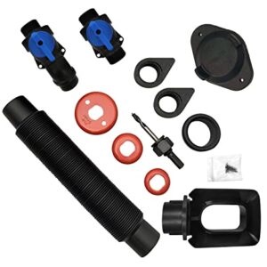 EarthMinded Rain Barrel Diverter Kit - Rain Diverter for 3 x 4 Inch Downspouts, Includes Spigot and Downspout Diverter - Convert Containers into Rain Barrels - Easy to Install