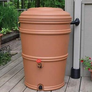 EarthMinded Rain Barrel Diverter Kit - Rain Diverter for 3 x 4 Inch Downspouts, Includes Spigot and Downspout Diverter - Convert Containers into Rain Barrels - Easy to Install