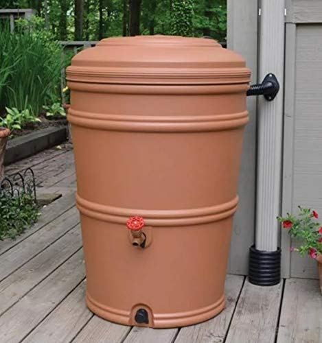 EarthMinded Rain Barrel Diverter Kit - Rain Diverter for 3 x 4 Inch Downspouts, Includes Spigot and Downspout Diverter - Convert Containers into Rain Barrels - Easy to Install