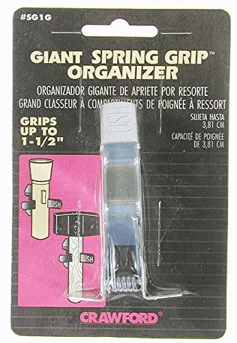 (14) Crawford SG1G-6 1-1/2" Giant Spring Grip Tool Handle Brackets / Clips,Silver