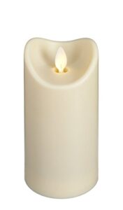 ganz home decor flameless led resin pillar candle, 2.75"x6"