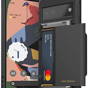 VRS Design Damda Glide Pro Phone Case for Pixel 6 Pro, Sturdy Semi Auto Wallet [4 Cards] Case Compatible for Pixel 6 Pro Case (2021)