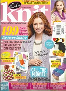 let's knit, issue,114 january, 2017 ( the uk's best selling knit magazine )