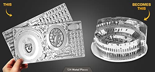 Fascinations Metal Earth Premium Series Roman Colosseum Ruin 3D Metal Model Kit