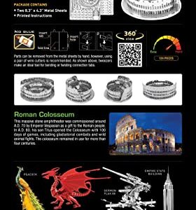 Fascinations Metal Earth Premium Series Roman Colosseum Ruin 3D Metal Model Kit