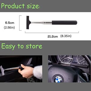 Retractable Rear-View Mirror Wiper,Car Glass Cleaner Tool,Waterproof Anti-rain Anti-Fog Snow Removal Glass Mirror Cleaning Supplies