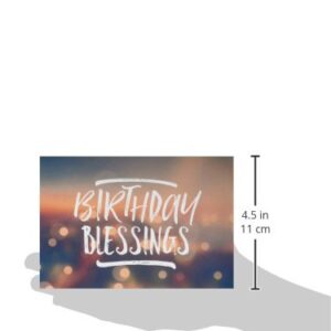 DaySpring - Birthday - Simply Stated - 12 Boxed Cards, KJV (60937),Multi Color