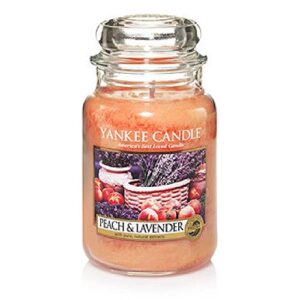 yankee candle 22 oz large jar candle peach & lavender