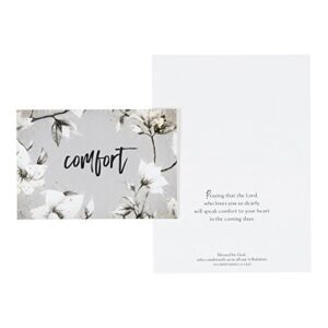 Sympathy - Inspirational Boxed Cards - Black and White Floral