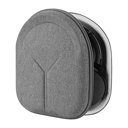 Geekria Shield Headphones Case Compatible with Sony WH-CH720N, WH-CH520, WH-CH710N, WH-1000XM5, WH-1000XM4, WH-1000XM3 Case, Replacement Hard Shell Travel Carrying Bag with Cable Storage (Grey)