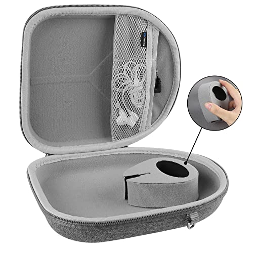 Geekria Shield Headphones Case Compatible with Sony WH-CH720N, WH-CH520, WH-CH710N, WH-1000XM5, WH-1000XM4, WH-1000XM3 Case, Replacement Hard Shell Travel Carrying Bag with Cable Storage (Grey)