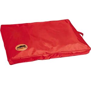 slumber pet toughstructable dog bed, 42" x 28", red