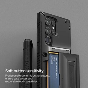 VRS DESIGN Damda Glide Hybrid Phone Case for Galaxy S22 Ultra Case, Sturdy Functional Case for Galaxy S22 Ultra (2022) Black