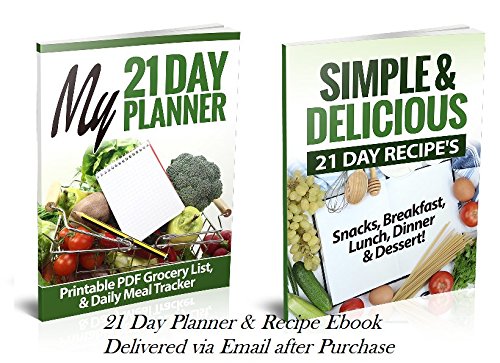 21 Day LABELED Efficient Nutrition Portion Control Containers Kit (14-Piece) + COMPLETE GUIDE + 21 DAY PLANNER eBOOK + RECIPE eBOOK, BPA FREE Color Coded Meal Prep System for Diet and Weight Loss