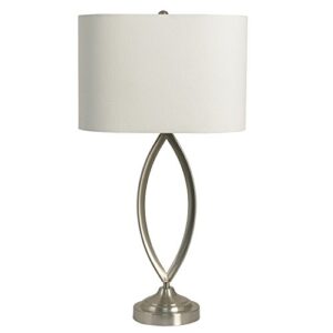 decor therapy tl14121 table lamp, brushed steel