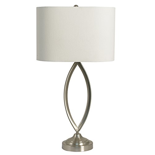 Decor Therapy TL14121 Table Lamp, Brushed Steel