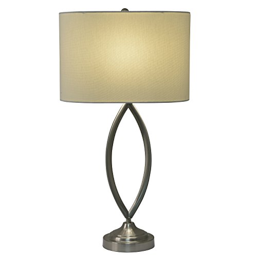 Decor Therapy TL14121 Table Lamp, Brushed Steel
