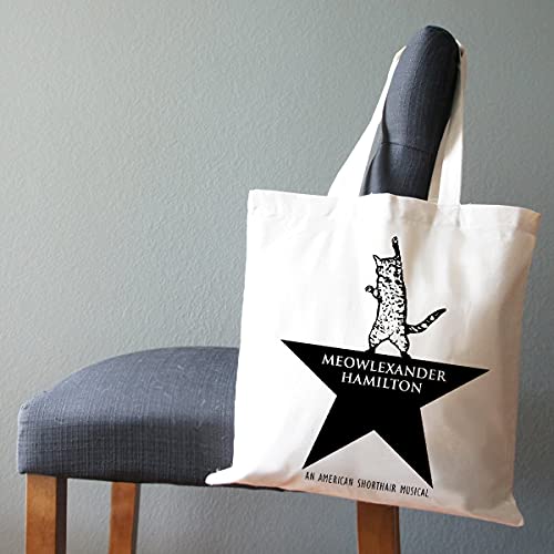 Pet Studio Art Meowlexander Hamilton Tote Bag