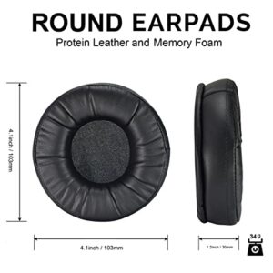 DT990 Ear Pads - defean Replacement EarPad Ear Cushion Cover Earpads Compatible with beyerdynamic DT990 / DT880 / DT770 PRO Headset,Softer Leather,High-Density Noise Cancelling Foam, Added Thickness