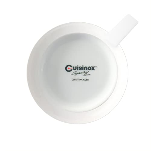 Cusinox White Porcelain Espresso Cup Sets for Espresso Coffee, 2 Oz