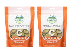 oxbow natural science vitamin c supplement (120 g ), 2 pack, 4.2 oz each