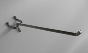fixturedisplays® 6" peg hook pegboard hook pegwall hook wire slatwall hook metal peg hook metal slatwall hook 16736