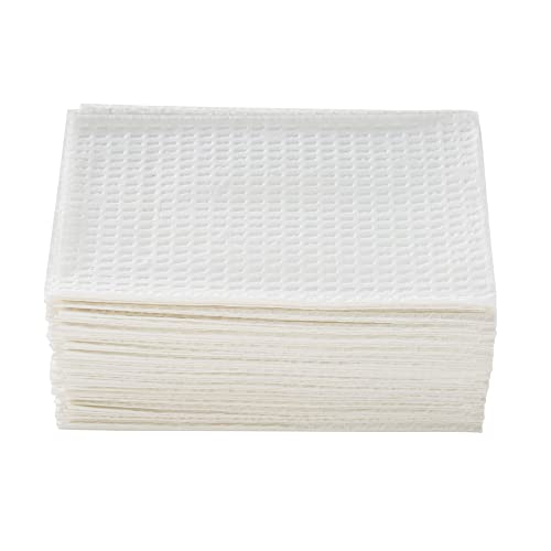 McKesson Procedure Towels, Disposable - Waffle Embossed, Non-Radiopaque, Non-Sterile, Economy 2-Ply Tissue without Polyback - White, 13 in x 18 in, 500 Towels, 1 Pack
