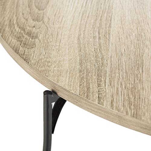 Safavieh Home Collection Mae Modern Light Brown Round Coffee Table