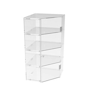 FixtureDisplays® Clear Acrylic Candy Bin Partitioned Dry Food Display Spices Container Retail Donut Cookie Bin Ships Knock Down 100826-NF