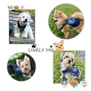 SILD Pet Clothes Dog Jeans Jacket Cool Blue Denim Coat Small Medium Dogs Lapel Vests Classic Hoodies Puppy Blue Vintage Washed Clothes