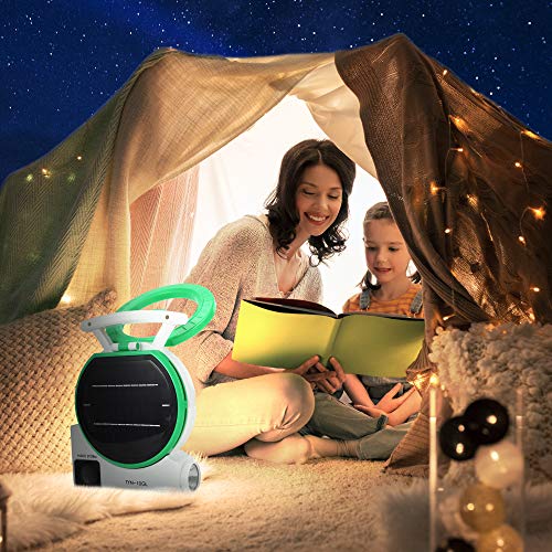 Multi-function Solar Fan Electric Outdoor Fishing Fan with MP3/Table Lamp/Torch/Cell Phone Charging Function for Camping Fishing and Hurricane Emergency