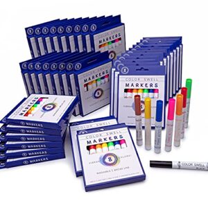 color swell washable bulk markers 36 packs 8 count vibrant colors 288 total markers bulk perfect for teachers, kids and classrooms