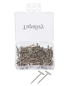 tupalizy 120pcs 1 inch nickel plated steel t-pins