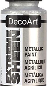 DecoArt 2 Ounce, Sterling Silver Extreme Sheen Acrylic Paint, 2 Fl Oz (Pack of 1)