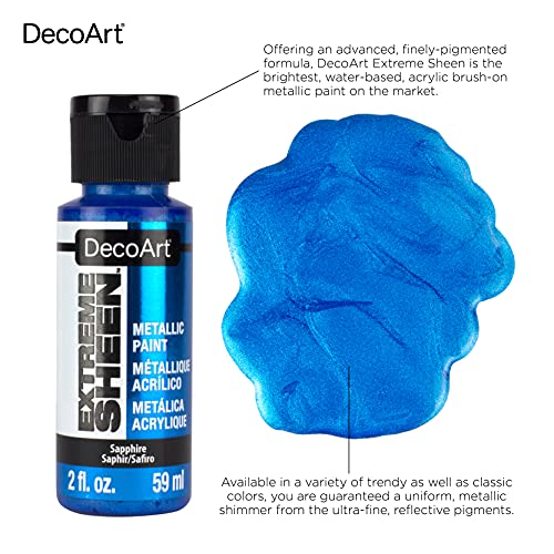 DecoArt 2 Ounce, Sterling Silver Extreme Sheen Acrylic Paint, 2 Fl Oz (Pack of 1)