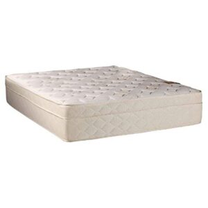 beverly hills firm foam encased eurotop (pillow top) mattress only (queen 60"x80"x13") sleep system with enhance support- fully assembled, knit cover, orthopedic by dream solutions usa