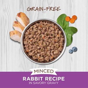 Instinct Grain Free Minced Recipe with Real Rabbit Natural Wet Cat Food, 3.5 oz. Cups (Case of 12)