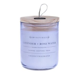 dw home naturals lavender & rose water 2 wick candle 17 oz.