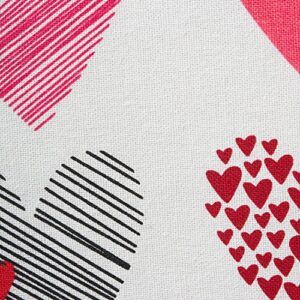 DII Valentine's Day Collection Kitchen, Dishtowel Set, 18X28", Hearts Collage, 2 Piece