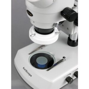 AmScope 3.5X-45X LED Trinocular Zoom Stereo Microscope with 16MP USB3 Camera
