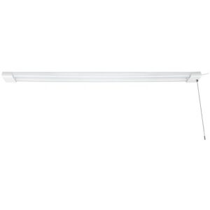 Sunlite 85140-SU 48-Inch Linear LED Shop Light Fixture, 40 Watts, Water Resistant, Linkable, Plug-in, 4000 Lumen, White-Finish, 40K - Cool White