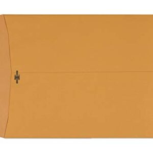 Clasp Envelopes – 9x12 Inches Brown Kraft Catalog Envelopes - 30 Pack - with Clasp Closure & Gummed Seal – 28lb Heavyweight Paper Envelopes for Home, Office, Business, Legal or School.